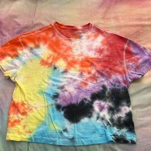 hand dyed, cotton tshirt, XS, womens